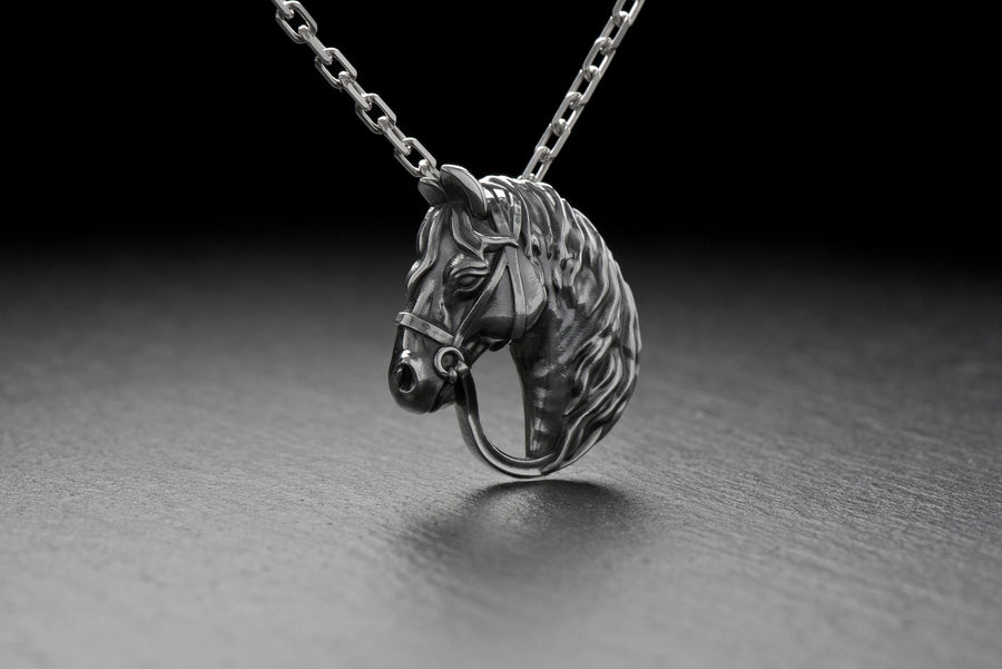 Do you consider yourself a horse lover? We have a unique jewelry for you. Have you ever wanted to wear your favorite animal, as alive but in silver, on your chest? (etsy image id: 4370830571)