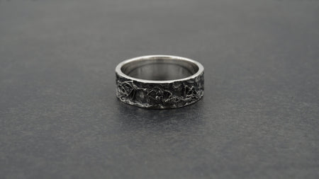 sterling silver ring	love gift	sweetheart gift	skeletons couple	couple ring (etsy image id: 4324778936)