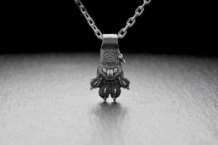 Sterling Silver Cat Paw Pendant – Minimalist Pet Lover Necklace (etsy image id: 7410112369)