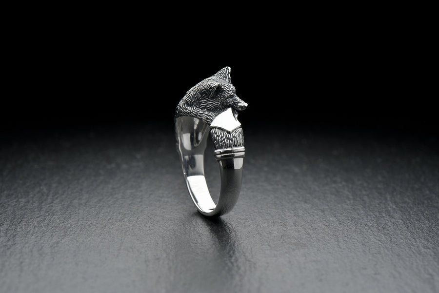 Sterling Silver Ring Fox, Animal Jewelry, Fox Lovers Gift, Animal Jewelry, Handmade Animal Ring, Animal Lovers Jewelry, Fox Ring (etsy image id: 4354733414)