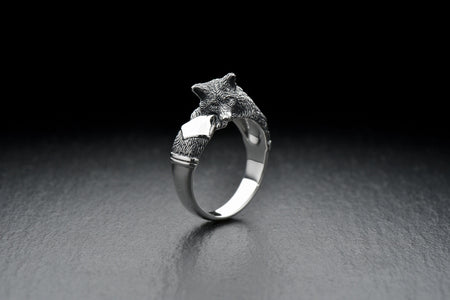 Sterling Silver Ring Fox, Animal Jewelry, Fox Lovers Gift, Animal Jewelry, Handmade Animal Ring, Animal Lovers Jewelry, Fox Ring (etsy image id: 4354733414)