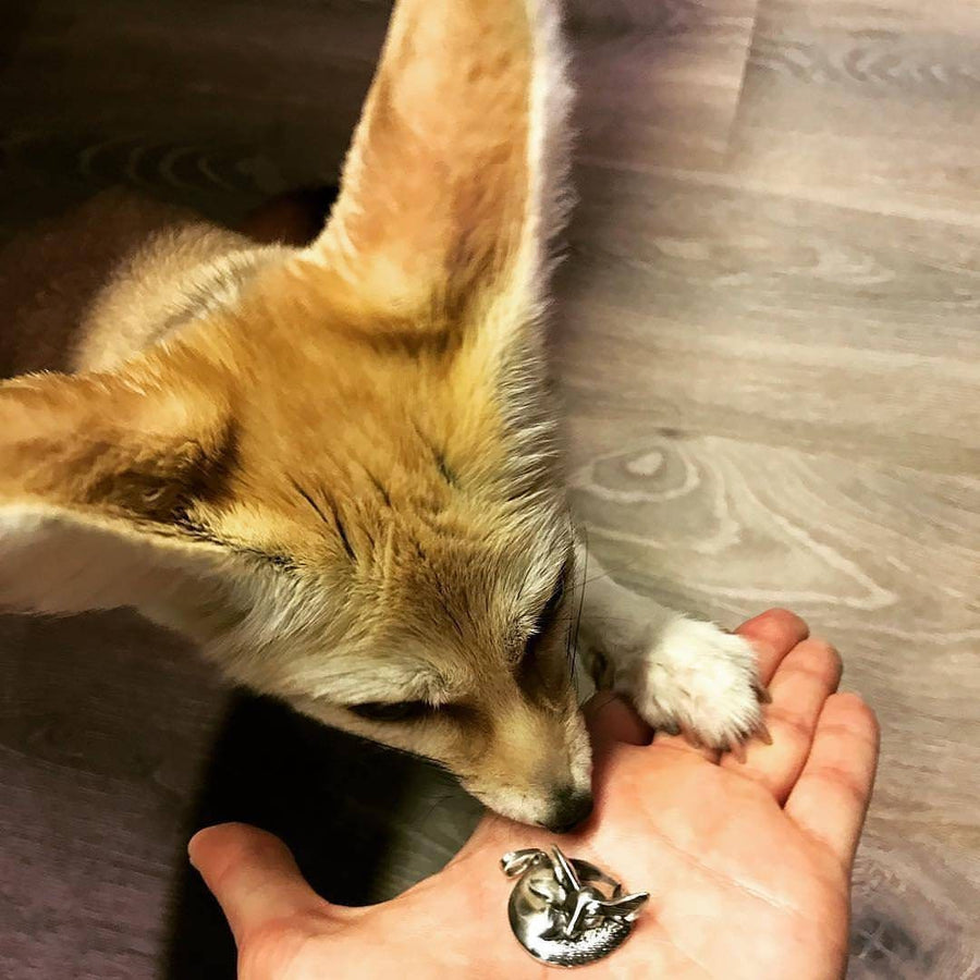 bague renard	fuchs pendant	fox necklace	fox pendant	fox jewelry	silver fox pendant (etsy image id: 4354842356)