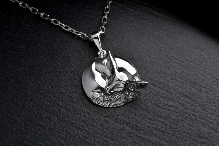 bague renard	fuchs pendant	fox necklace	fox pendant	fox jewelry	silver fox pendant (etsy image id: 4354842356)