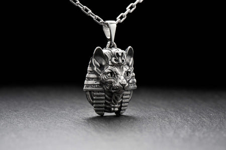 silver pendant	animal jewelry	cat silver	cat pendant	cat necklace	silver necklace	silver cat	cat lover gift	cat	emperor ancient	ancient pendant	ancient egypt	egypt (etsy image id: 4359778565)