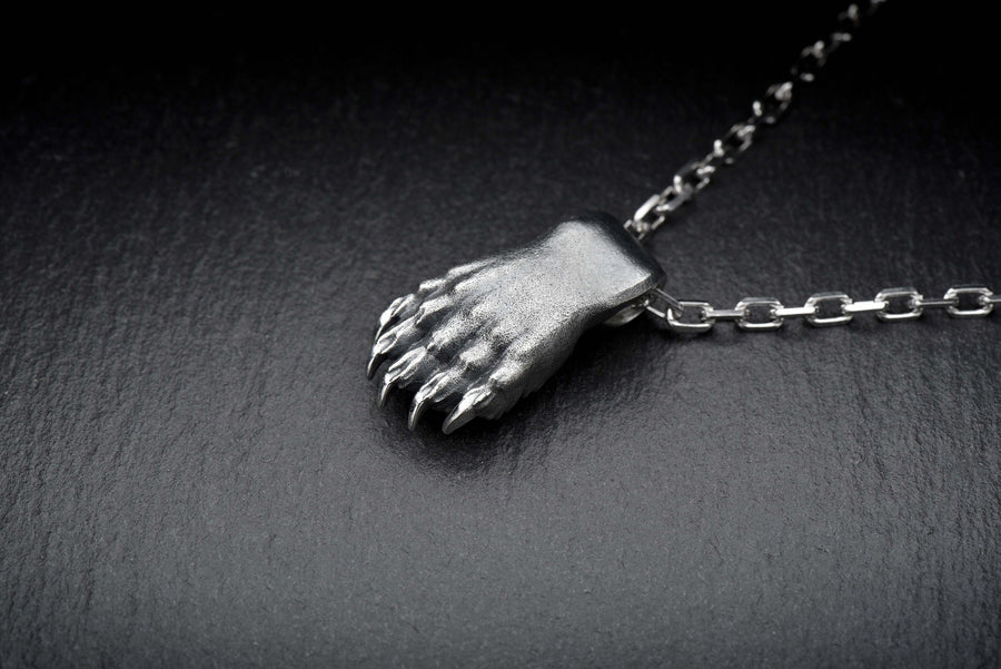 Bear Paw Silver Pendant

Imagine being able to carry a wild animal with you wherever you go. Take back the power and get your self totem today. (etsy image id: 4365951375)
