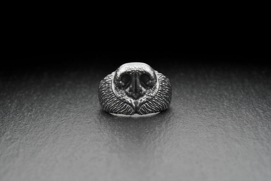 bear ring	bear silver ring	bear ring for man	silver bear ring	bear jewelry	sterling silver bear	bear nose	bear nose art	anneau de nez d'ours	Nasenring tragen	bear	Ringbär	bague ours (etsy image id: 4318602422)