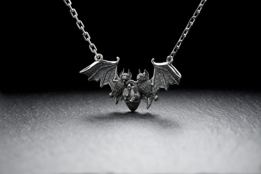 Why buy a bat necklace from old stores with boring designs? Be original this season! Our lovely bats are a work of art, we promise you will love the message they send. (etsy image id: 6087312573)