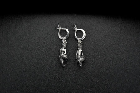 siren earring	mermaid gift	sea gift	siren	Oceanid	water nymph (etsy image id: 4370430061)