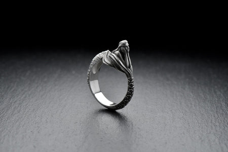 mermaid ring	sea lover gift	sea creature	mythology jewelry	siren ring	siren silver	mermaid jewelry	antique silver ring	pearl jewelrly	sea siren ring	mythology ring	sea creature ring	ancient myth ring (etsy image id: 4370454681)