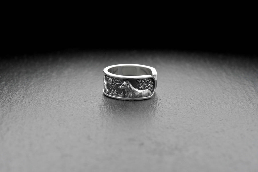 men's jewelry	wolf totem	nature skyline	nature panoram	wolfs ring	wolf silver ring	nature ring	bague en argent loup	Wolf Silberring	Totemring der Wölfe	bague totem loups	forest ring	wild forest ring (etsy image id: 4323259924)