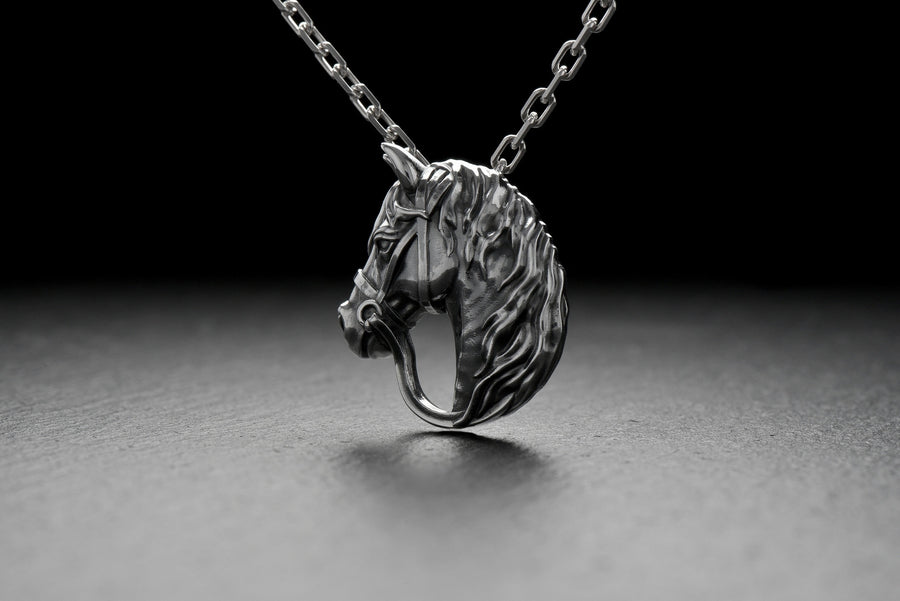 Do you consider yourself a horse lover? We have a unique jewelry for you. Have you ever wanted to wear your favorite animal, as alive but in silver, on your chest? (etsy image id: 4370830571)