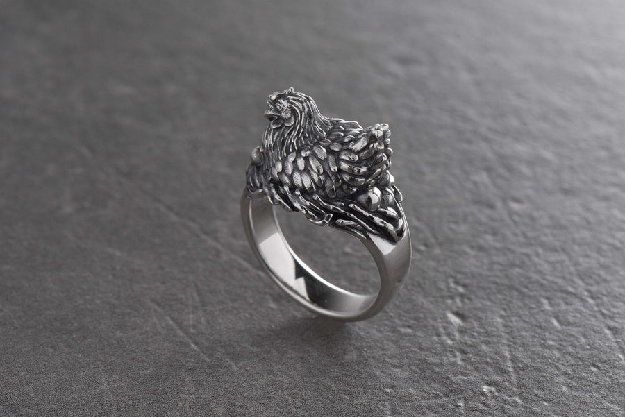 The ring is made of high quality silver and has an adjustable size, so it will fit on any finger. Wear it as an individual decoration or in combination with other accessories. (etsy image id: 4421994449)