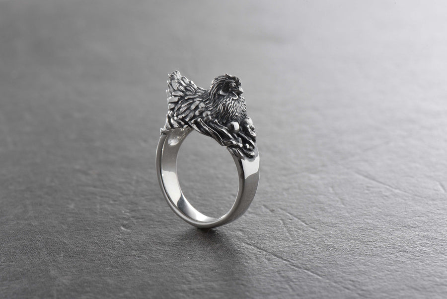 The ring is made of high quality silver and has an adjustable size, so it will fit on any finger. Wear it as an individual decoration or in combination with other accessories. (etsy image id: 4421994449)
