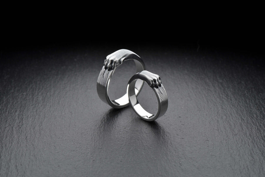 Sterling Silver Cat Paw Ring – Minimalist Feline Jewelry (etsy image id: 7408480969)