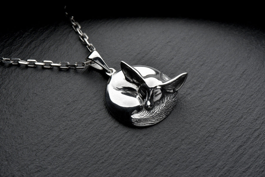 bague renard	fuchs pendant	fox necklace	fox pendant	fox jewelry	silver fox pendant (etsy image id: 4354842356)