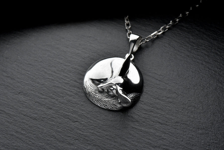 bague renard	fuchs pendant	fox necklace	fox pendant	fox jewelry	silver fox pendant (etsy image id: 4354842356)