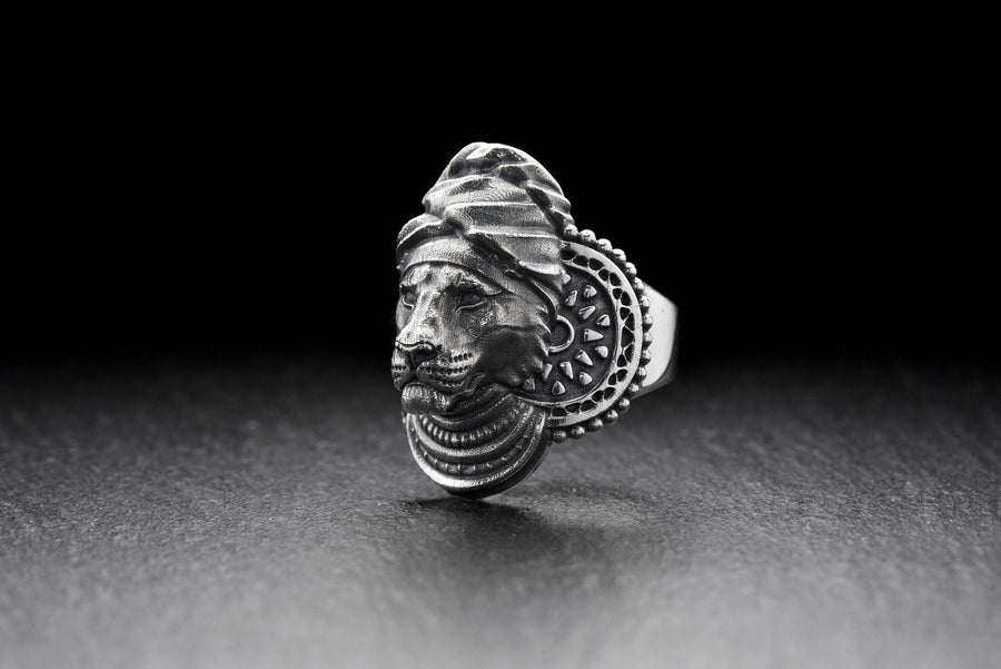 men's jewelry	silver signet ring	animal signet ring	animal silver ring	signet silver ring	men ring (etsy image id: 4409979706)