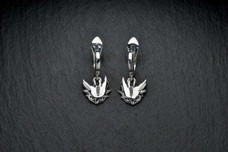 dragon earrings	dragon jewelry	dragons eariings	dragon art	gift for her	Earrings	Silver Earringss	Dragon	Dragons	Jewelry dragon	Gift	Silver Dragon	Dragon lovers (etsy image id: 4413195731)