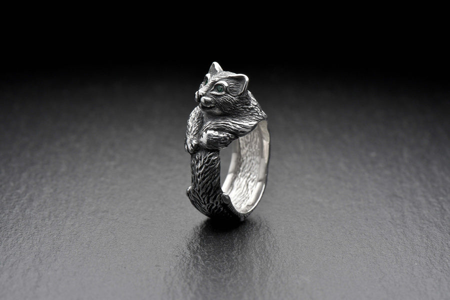 silver cat ring	cat jewelry	cat silver ring	cats jewelry	cat lover gift	cat ring	cat silver	mens rings cat	womens rings cat	cute cat	anneau de chat	Katzenring	cat (etsy image id: 4425272657)