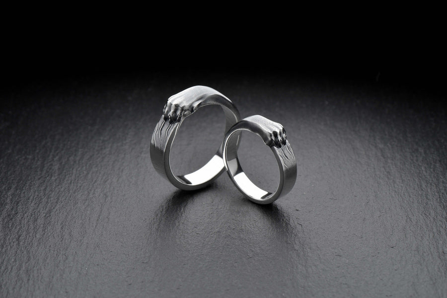 Sterling Silver Cat Paw Ring – Minimalist Feline Jewelry (etsy image id: 7408480969)