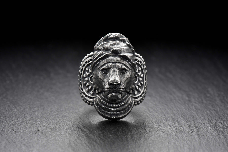 men's jewelry	silver signet ring	animal signet ring	animal silver ring	signet silver ring	men ring (etsy image id: 4409979706)