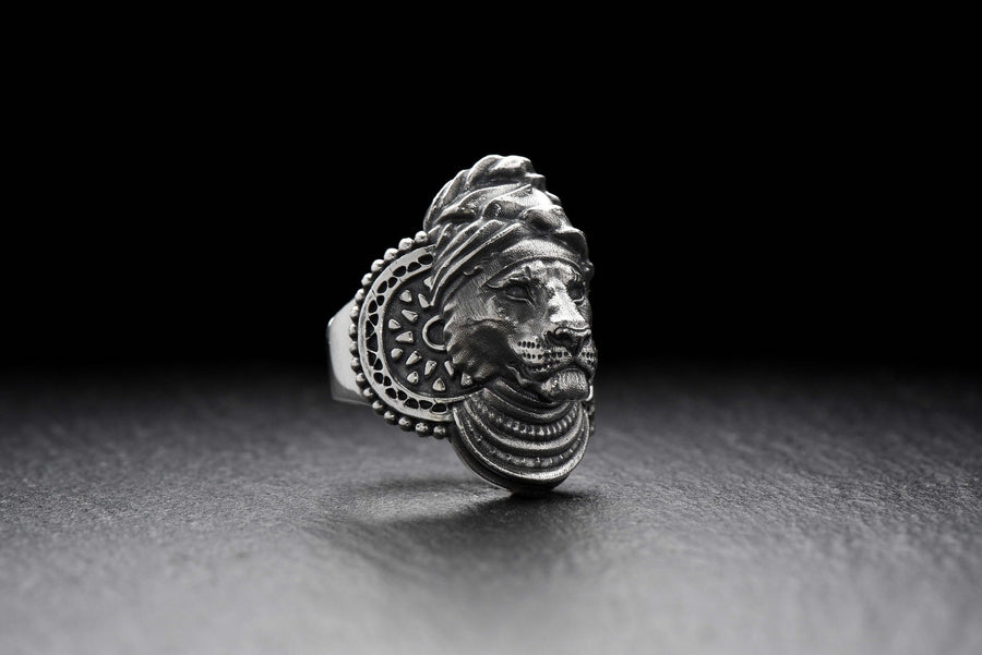 men's jewelry	silver signet ring	animal signet ring	animal silver ring	signet silver ring	men ring (etsy image id: 4409979706)