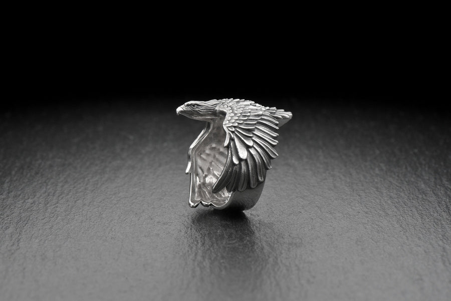 Sterling Silver Eagle Ring: Soaring Wraparound Bird Jewelry (etsy image id: 4768542676)
