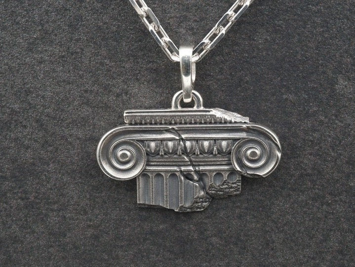 sterling silver	ancient jewelry	ancient greek	ancient pendant	rome jewelry	rome ancient	ancient culture	Ionic silver pendant	silver pendant	history lovers	temple of artemis	Antiquity	Ancient Greece (etsy image id: 4548071832)