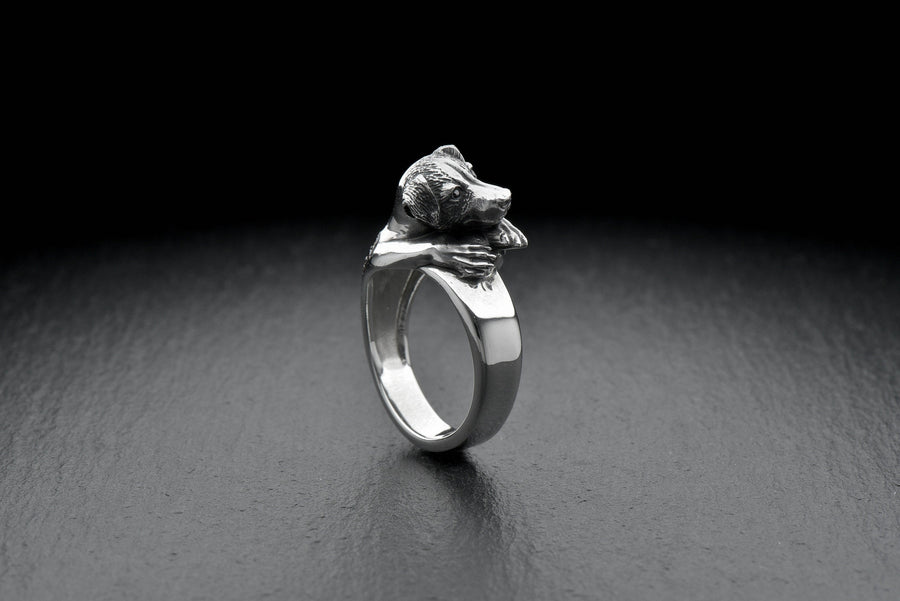 Sterling Silver Jack Russell Ring: Handmade Dog Lover Jewelry
