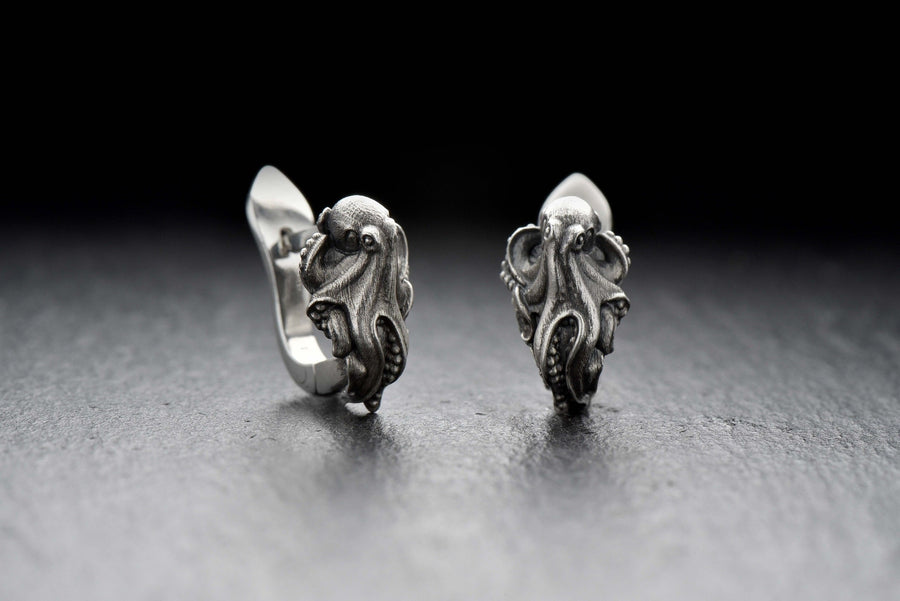 alexfox	alexfoxjewelry	Octopus earrings	earrings	octopus jewelry	earrings	octopus	unique earrings (etsy image id: 4556160718)