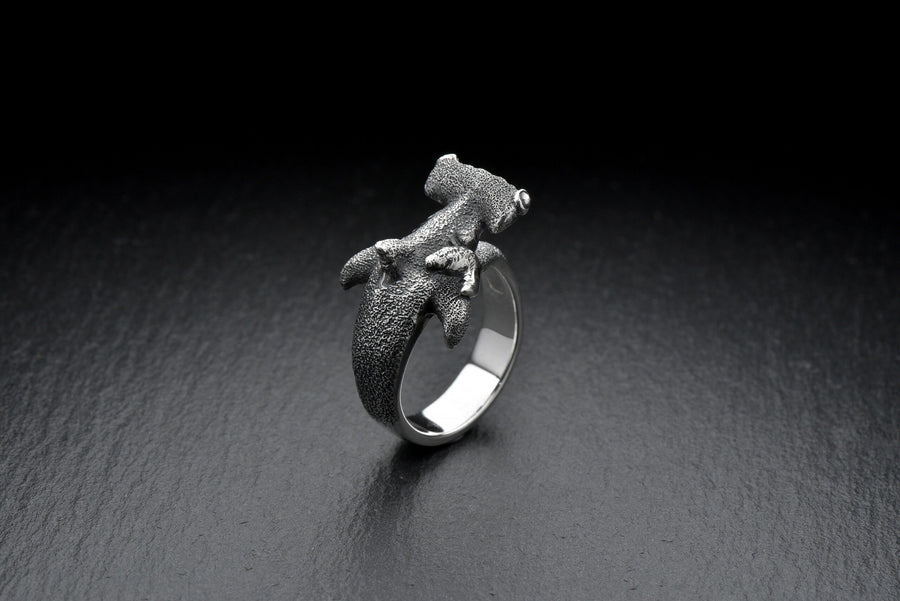 Sea creature ring	Sea souvenir	maori jewelry		Hammer shark ring	Hammer shark	Hammer shark jewelry	silver ring	gift (etsy image id: 4631539087)