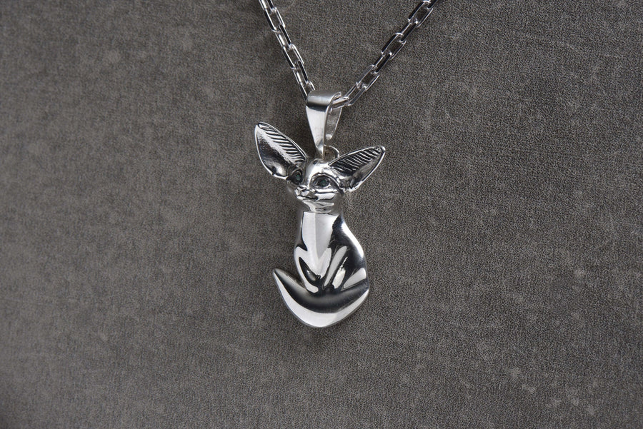 fuchs pendant	fox necklace	fox pendant	fox jewelry	silver fox pendant	fox necklace women (etsy image id: 4586115015)