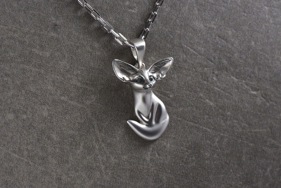 fuchs pendant	fox necklace	fox pendant	fox jewelry	silver fox pendant	fox necklace women (etsy image id: 4586115015)