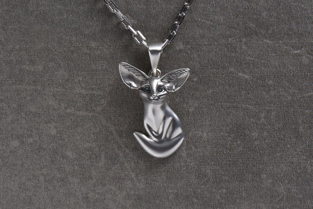 fuchs pendant	fox necklace	fox pendant	fox jewelry	silver fox pendant	fox necklace women (etsy image id: 4586115015)