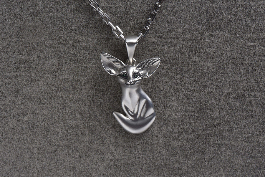 fuchs pendant	fox necklace	fox pendant	fox jewelry	silver fox pendant	fox necklace women (etsy image id: 4586115015)