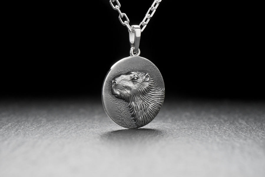 souvenir	silver	Capybara Pendant	silver pendant	jewelry	Capybara	Capybara jewelry	Capybara necklace	animal Pendant	Pendant	Sterling silver	gift	pendant Capybara (etsy image id: 7339144764)