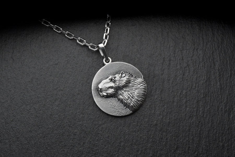 souvenir	silver	Capybara Pendant	silver pendant	jewelry	Capybara	Capybara jewelry	Capybara necklace	animal Pendant	Pendant	Sterling silver	gift	pendant Capybara (etsy image id: 7339144764)
