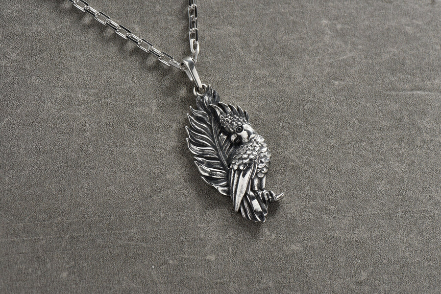 Silver pendant	Beetle pendant	Silver necklace	Beetle	gift	silver jewelry	gift for him	Silver Parrot	Pendant Parrot	Parrot jewelry	Parrot necklace	Parrot lovers	Parrot pendant (etsy image id: 4608063494)