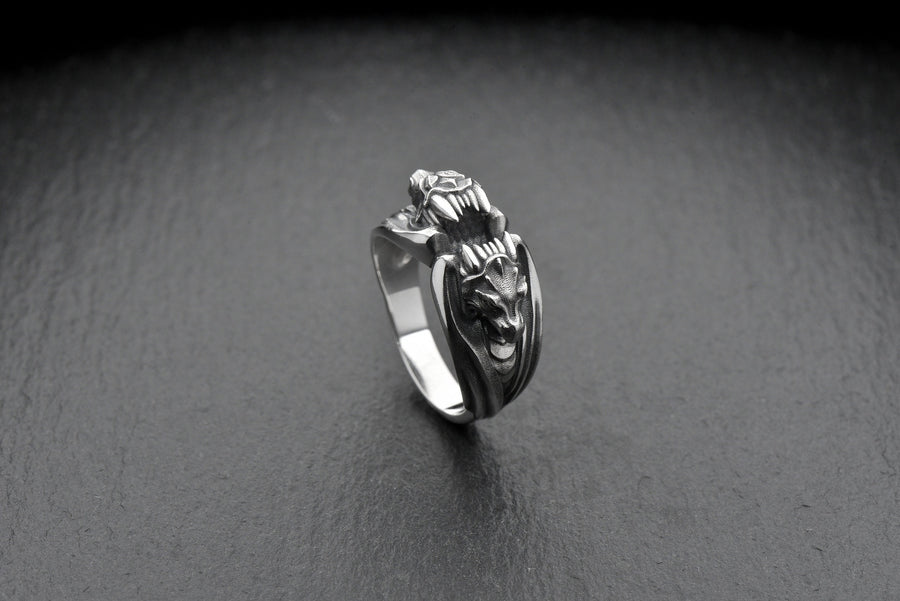 dragon ring	dragon rings	dragon jewelry	dragon ring silver	dragon ring women	dragon ring men (etsy image id: 7689539034)