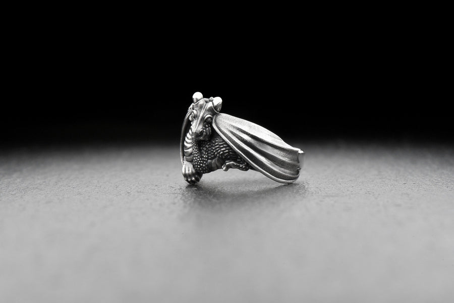 ring dragon	dragon art	house of dragon	dragon house	dragon	Silver ring	Sterling silver (etsy image id: 4613192139)