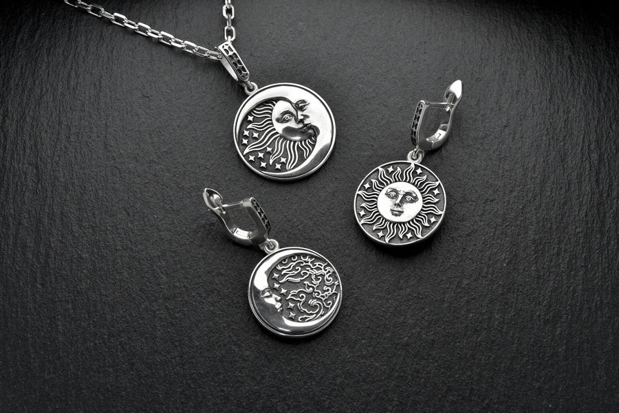 These symbols are important in many cultures and religions around the world and can be seen as symbols of light, life and permanence. (etsy image id: 4662624817)