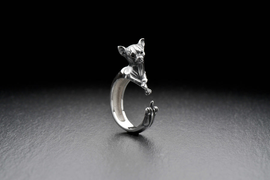 dog ring	silver	dog lovers	pet ring	dogs	dogs lover	dog lovers ring	chihuahua jewelry	chihuahua ring	chihuahua	chihuahua gift	Dog	dog jewelry