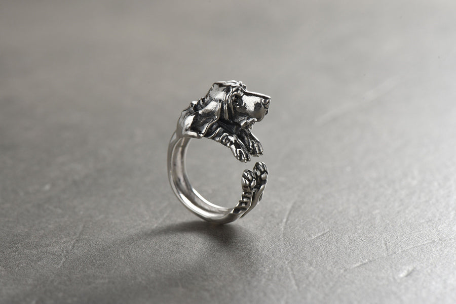 dog ring	pet ring	dog lovers ring	dog jewelry	basset hound	basset hound gift	Silver Ring Basset	basset hound jewelry	gifts for her	handmade jewelry	basset hound lover	dog lover gift	holiday gifts