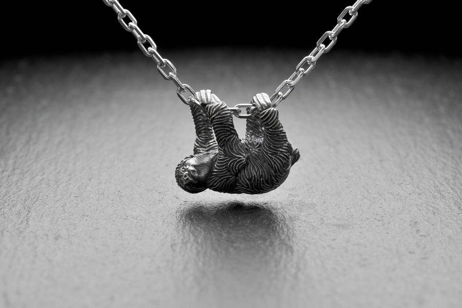 silver pendant	Sterling silver	Sloth jewelry	Sloth pendant	Sloth	Sloth silver pendant	pendant	silver necklace	Sloth necklace (etsy image id: 7397197113)