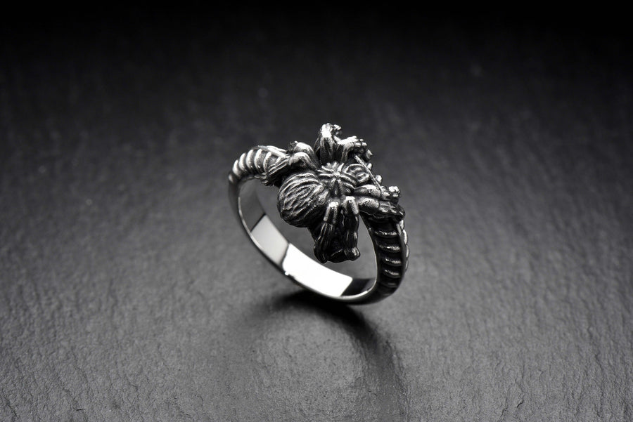 Introducing the Spider Ring, a unique and daring piece of jewelry that celebrates the beauty and mystery of one of the most fascinating creatures in the natural world. (etsy image id: 4626545839)