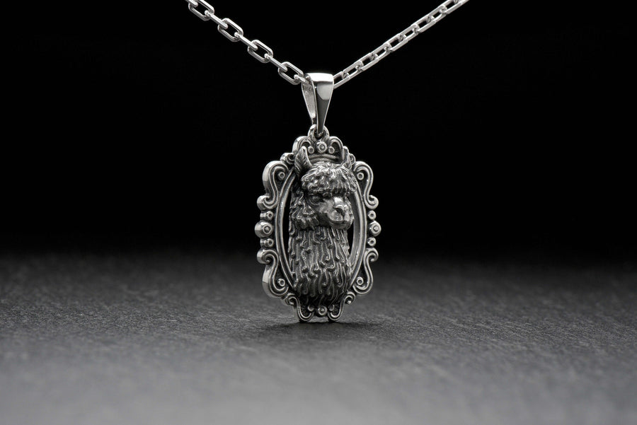 Silver pendant	Pendant Lama	Pendant	Lama	Lama lovers	Sterling silver	silver jewelry	Lama jewelry (etsy image id: 7349140432)