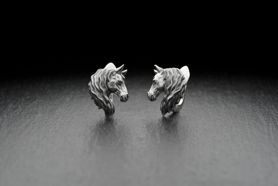 silver earrings	earrings	jewelry	gift	Sterling silver	animal earrings	animal jewelry	Horse Earrings	Horse	Horse lovers	Horse jewelry (etsy image id: 7339758378)