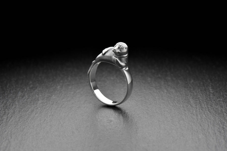 Sterling Silver Seal Ring: Handmade Sea Animal Jewelry (etsy image id: 7311241873)