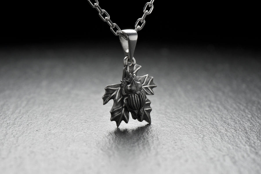 Silver pendant	Beetle pendant	Beetle necklace	Silver necklace	Beetle	Beetle lovers	Beetle jewelry	gift	silver jewelry	Insect pendant	Insect jewelry	Insect	gift for him (etsy image id: 7397594127)