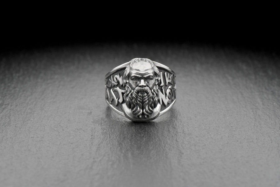 silver ring	Silver	philosophy ring	ancient greece	philosopher	silver jewelry	sterling silver	handmade jewelry	gift for her	sterling silver ring	philosophy	greek philosopher	ancient greek (etsy image id: 4660175522)